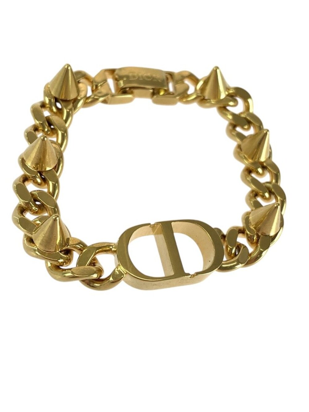 Dior 30 Montaigne CD Logo Gold Plated Bracelet - Picture 3 of 7